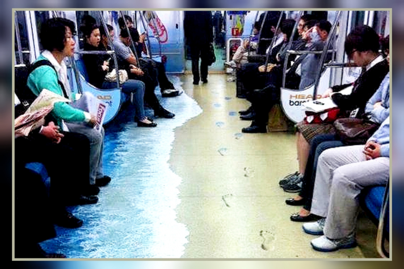 Рвота в сеульском метро