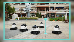 В Южной Корее запустили первых роботов-доставщиков